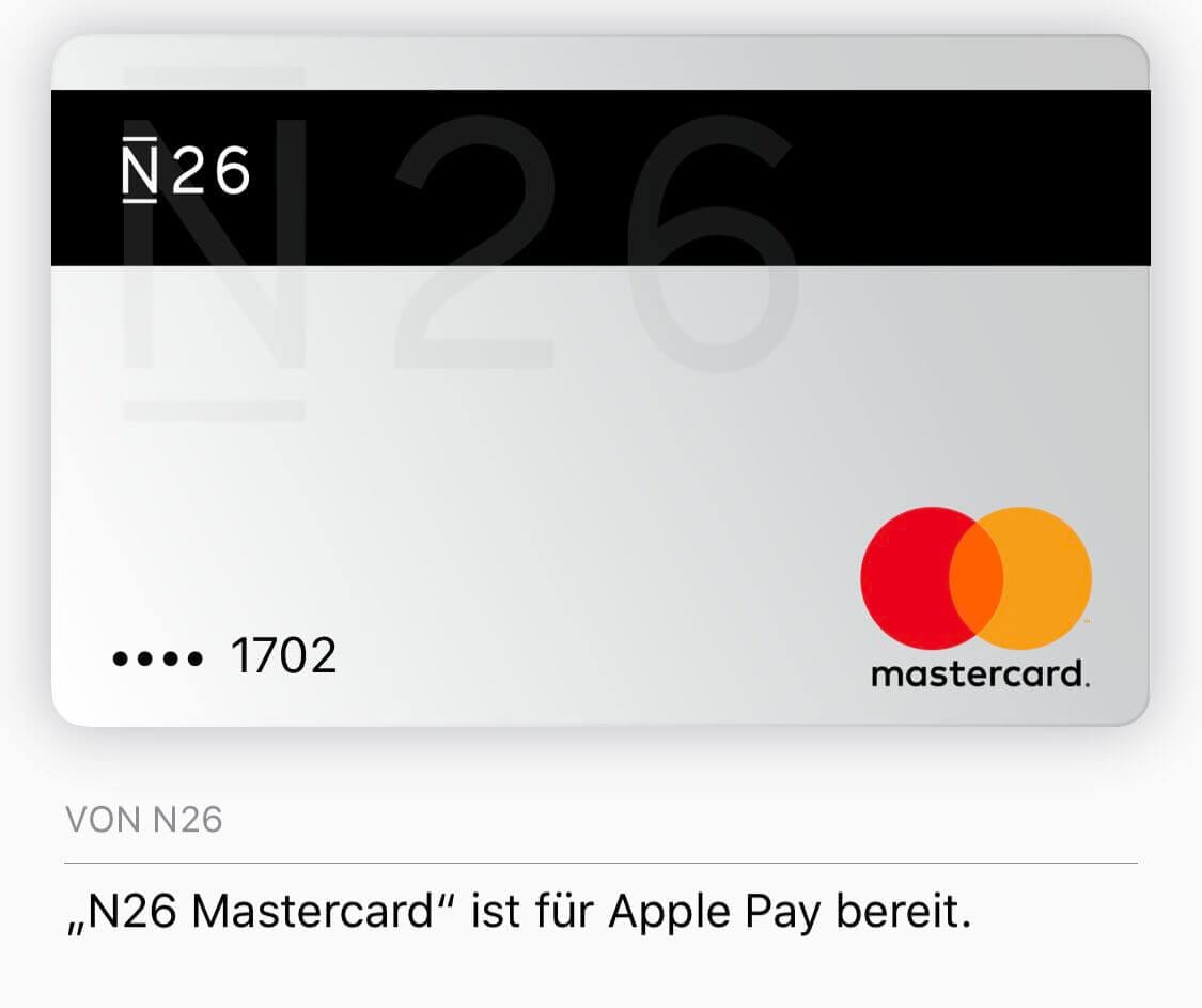 N26 Bank funktioniert tadellos