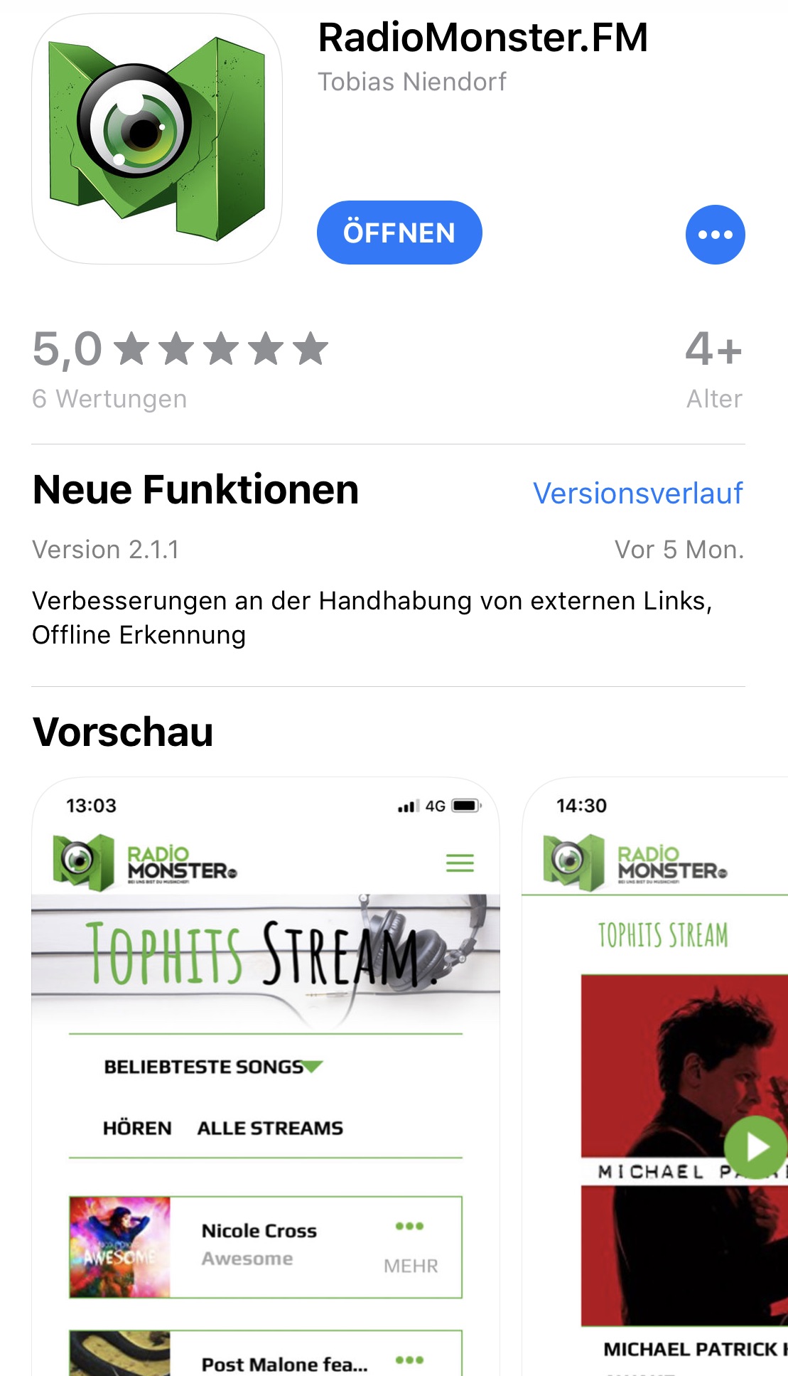 iOS App RadioMonster.FM