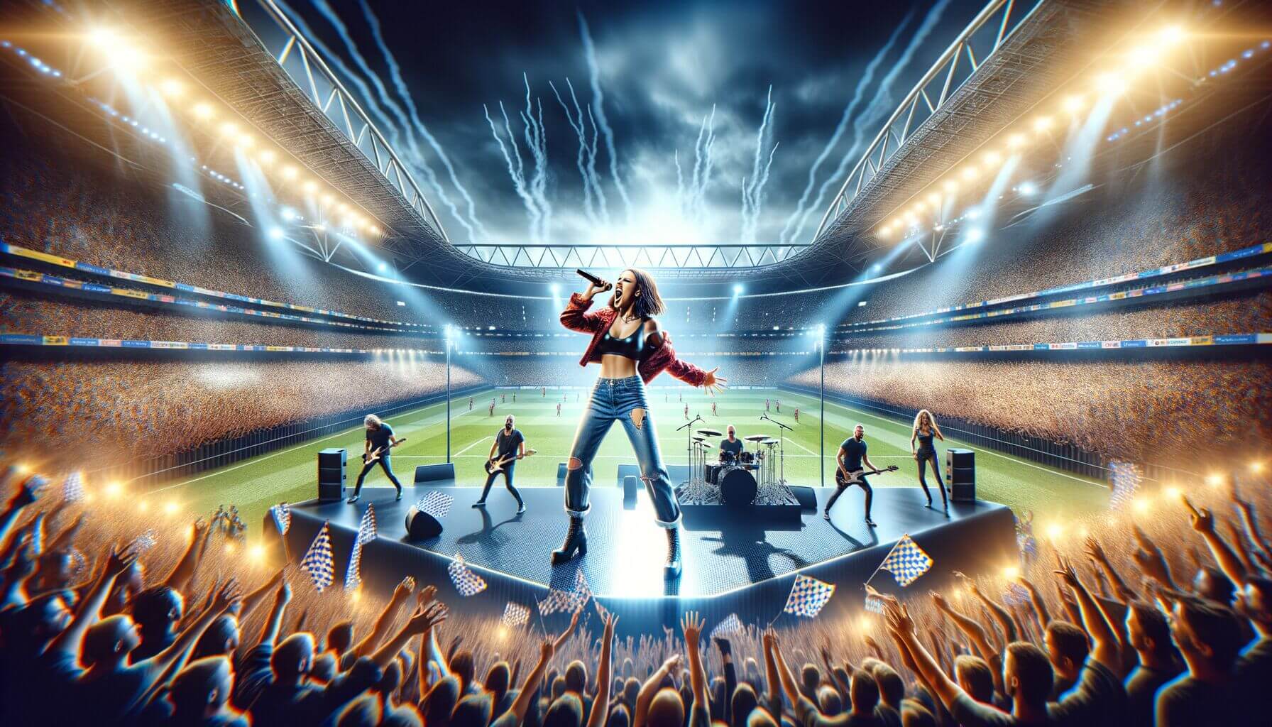 RadioMonster.FM Webradio - Leony rockt das EM-Finale und begeistert Millionen: Ein Triumph für die deutsche Popsängerin