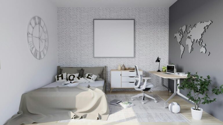 Hybrid Living: Home Office und Entspannungsbereich in einem